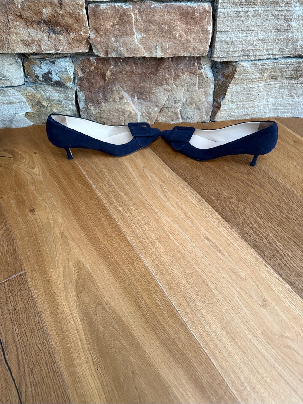 Blue Suede Pumps - Picture 3 of 6